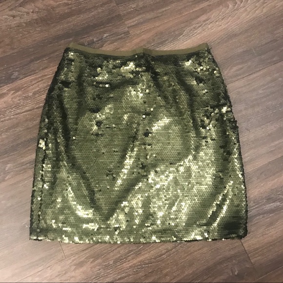 LOFT Dresses & Skirts - Loft - NWT - Green Sequin Skirt